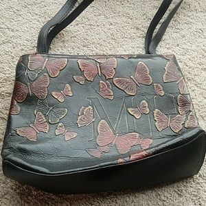 Mario Hernandez black/red/gold  butterfly purse